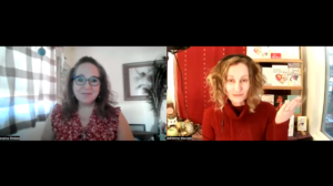 Screenshot form interview with Jessica and Dr. Maclain