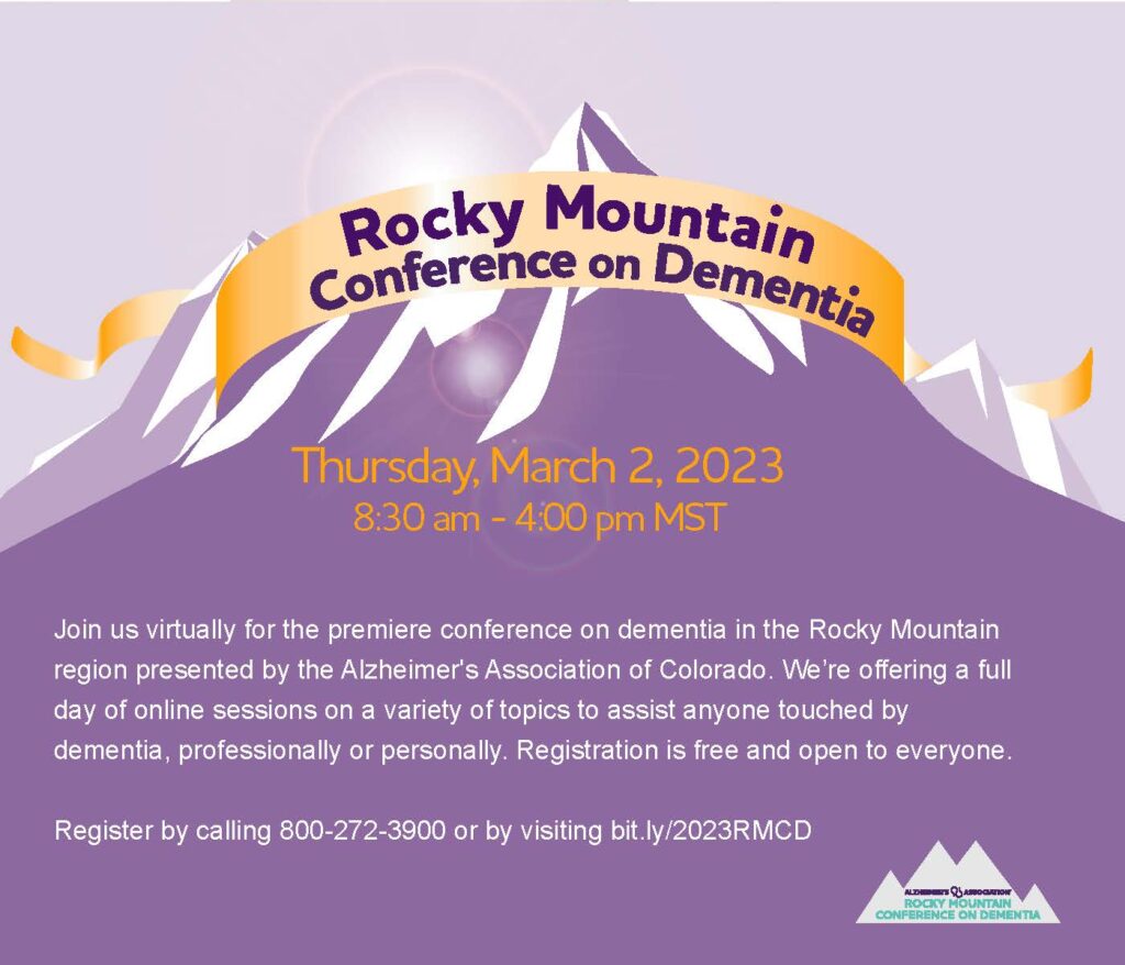Rocky Mountain Conference on Demensia Flyer