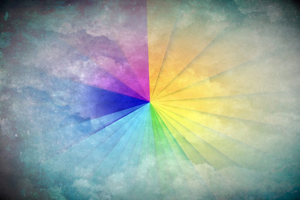intuitive healing radiant rainbow graphic